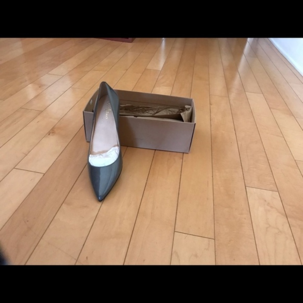 New Cole Haan Grey Pointed Heels 7.5